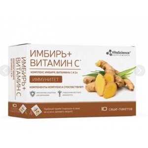 БАД ООО "Внешторг Фарма" Комплекс имбиря, витамина С и Zn фото