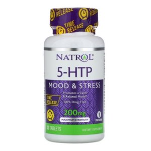 БАД Natrol 5-HTP, медленное высвобождение, максимальная сила, 200мг фото