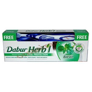 Зубная паста Dabur herbl защита полости рта (с базиликом) фото