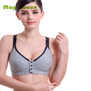 Бюстгальтер для кормления Aliexpress Fashion Nursing Bra Breast Feeding Maternity Bra Cotton No Rims Mothers Clothing Soft Underwire Bra For Pregnant Women T30 фото
