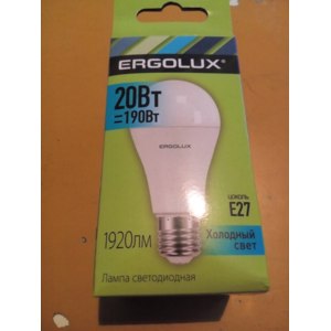 Светодиодная лампа Ergolux LED-A65-20W-E27-4K фото