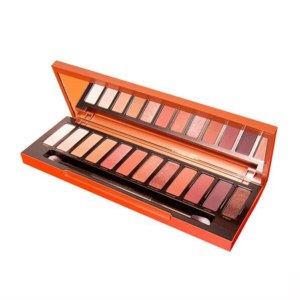 Тени для век Aliexpress Naked heat palette pumpkin color eyeshadow plate brown red warm orange makeup plate фото