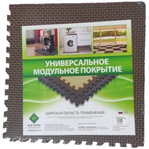 Мягкий пол универсальный ECO COVER "Плетенка" 60х60х10 с кромками Артикул 60-МП-П фото
