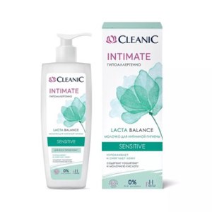 Молочко для интимной гигиены Cleanic  sensitive фото