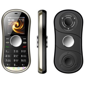 Мобильный телефон Aliexpress SERVO S08 fidget spinner Mobile phone 1.3inch Dual SIM Card GPRS Bluetooth FM Radio hand spinner cellphone with Russian keyboard фото