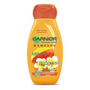 Шампунь Garnier Природная забота "Манго и гардения" фото