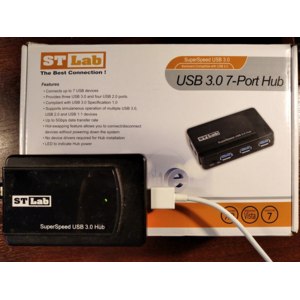 USB концентратор ST-Lab 3.0 7 Port-Hub Внешний 3 порта USB 3.0 и 4 порта USB 2.0 без блока  фото