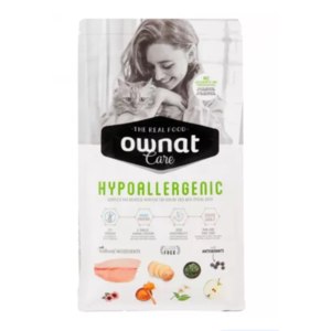 Сухой корм Ownat Care Hypoallergenic с рыбой для взрослых кошек фото