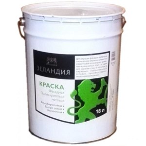 Щелочестойкая фасадная краска на основе акрилата "Зеландия" от Командор фото
