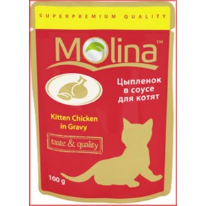 Molina Цыпленок в соусе для котят фото