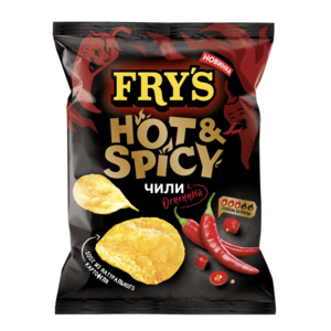 Чипсы картофельные Fry's Со вкусом огненные чили фото