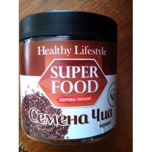 Семена чиа Healthy lifestyle Superfood в банке 350 гр. фото