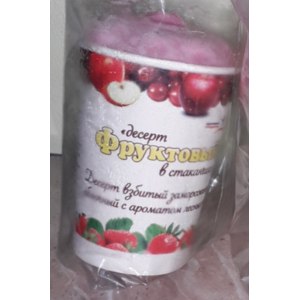 Десерт замороженный ООО "Кубань-Мороженое" Фруктовый в стаканчике яблочный с ароматом лесных ягод фото