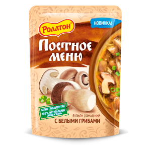 Продукт питания Роллтон Бульон домашний с белыми грибами фото