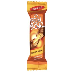 Конфеты глазированные Essen десерт мини Bon Bonel с карамелью и арахисом фото