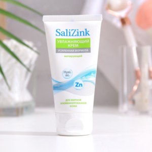 Крем для лица SaliZink матирующий увлажняющий для жирной и комбинированной кожи фото