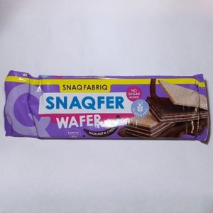 Батончик неглазированный вафельный Snaq fabriq Шоколад-фундук  фото