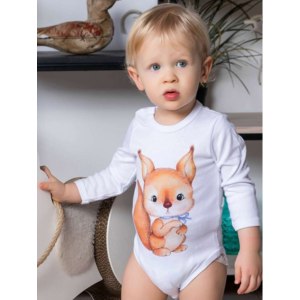 Боди Luxury Baby С длинным рукавом "Бельчонок"  фото