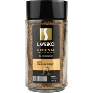 Растворимый кофе LAVESKO ORIGINAL ARABICA AROMA натуральный сублимированный  фото