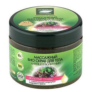 Массажный био скраб для тела Добрые травы Антицеллюлитный фото