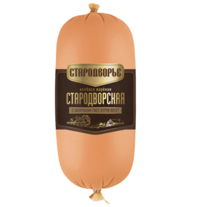 Колбаса вареная Стародворье Стародворская с окороком фото