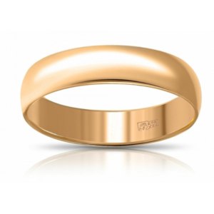 Обручальное кольцо TALANT 5 мм. Красное золото 585 проба