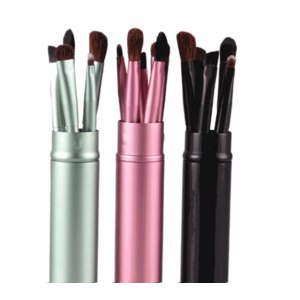 Кисти для макияжа Aliexpress 5 PCS Pro Makeup Eyeshadow Brushes Set Cosmetic Tools Metal Holder 1MQ1 фото