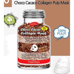 Маска для лица Purederm Choco Cacao collagen mask фото