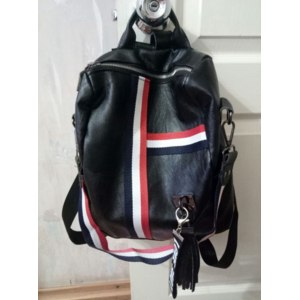 Рюкзак женский Aliexpress Yeetn.H Women Backpack Stripe Soft Leather Ladies Shoulder Bags Three Use Bags Women's Backpacks Rucksack Female Mochila Y4344 фото
