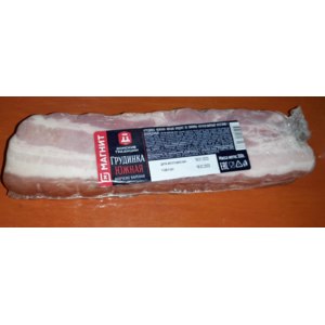Грудинка ООО " Колбасный завод" Донские традиции" Мясной продукт из свинины копчёно- варёный категории Г Охлажденный фото