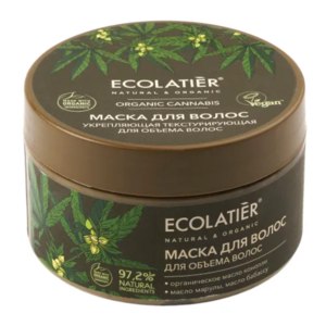 Маска для волос Ecolatier Organic cannabis Укрепляющая текстурирующая для объема волос фото