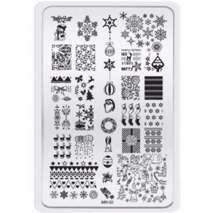 Пластина для стемпинга Aliexpress Stamping Plates Manicure Template серии MR фото