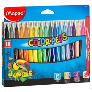 Фломастеры Maped "Color Peps Jungle" (18 цветов) фото