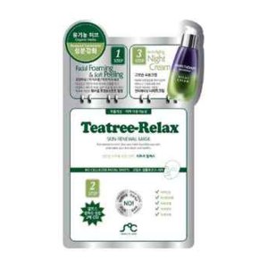 Антиоксидантная маска Rainbowbeauty  Teatree-relax с экстрактом чайного дерева фото