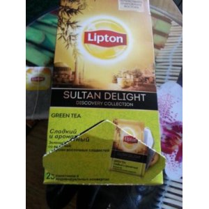 Зеленый ароматизированный чай Lipton  Discovery Collection Sultan Delight   фото