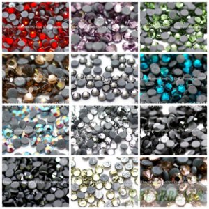Стразы для ногтей Ebay 144Pcs Top Quality Czech Crystal Rhinestones Flatback Hotfix Pick Colors & Sizes фото