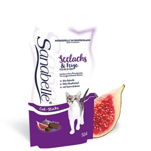 Корм для кошек Sanabelle Лакомство для кошек  "Cat Sticks" с сайдой и инжиром фото