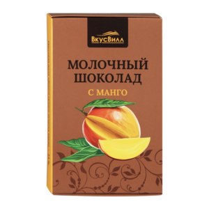 Шоколад ВкусВилл / Избёнка  Молочный с манго фото
