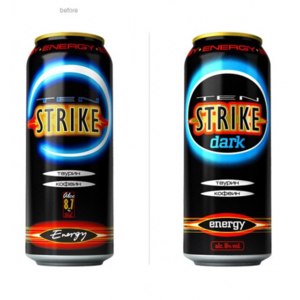 Напиток энергетический Ten strike dark Страйк Чёрный фото