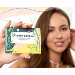 Матирующие салфетки для лица Korean bamboo Корейский бамбук фото
