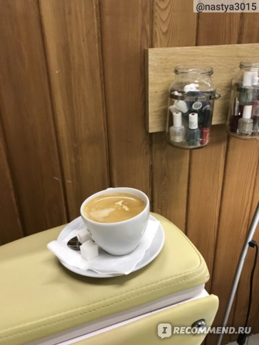 Кофе в салон маникюра Пальчики