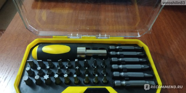 Ручной инструмент Master Hand Набор бит с рукояткой, 34 шт. фото