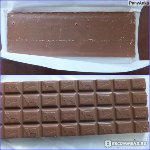 Сколько долек в шоколаде милка