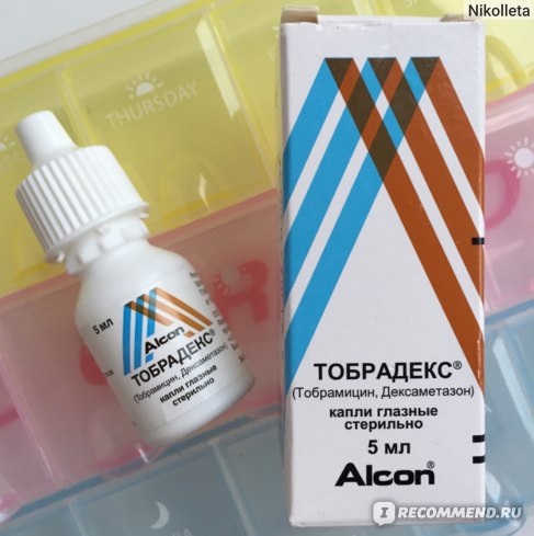Капли для глаз Alcon Тобрадекс (TOBRADEX), гормональные или нет, показания к применению, противопоказания