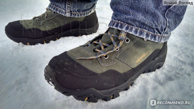 Зимние ботинки MERRELL Polarand Rove - «Качественно и надёжно! Брутальныеботинки для суровой зимы. Подробно о товаре, размерах, качестве материала иценах»