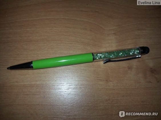 Шариковая ручка AliExpress 1 Pcs Creative Crystal Pen Diamond BallpointPens Stationery Ballpen Stylus Pen Touch Pen 11 Colors Oily Black Refill0.7 mm - «Красивый аксессуар. Очень довольна.»