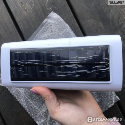 Светодиодный уличный светильник с датчиком движения и солнечной батареей Solar power led wall light - отзывы