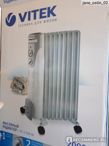 Масляный радиатор VITEK VT-1709 W фото