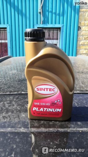 Моторное масло SINTEC Platinum SAE 5W-40 фото