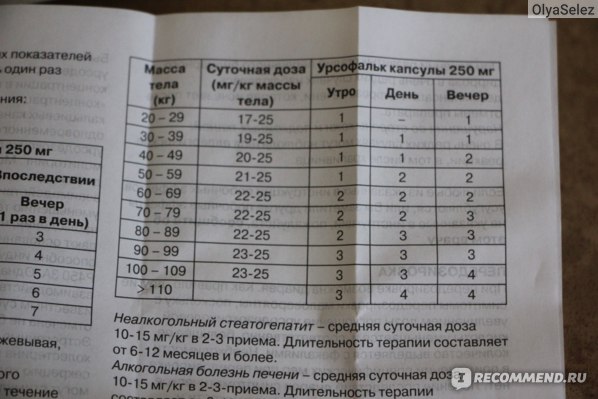 Урсофальк схема приема